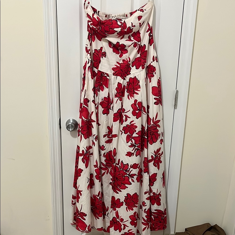 Abercrombie & Fitch Red Cowl Neck A-line Dress